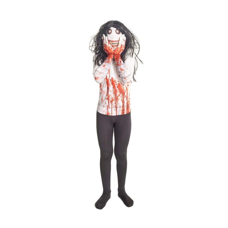مورفسوتس زي Morphsuits Jeff The Killer Kids Monster Urban Legend - صغير 3'-3'5 / 6-8 سنوات (91سم-104 سم) - Image 1